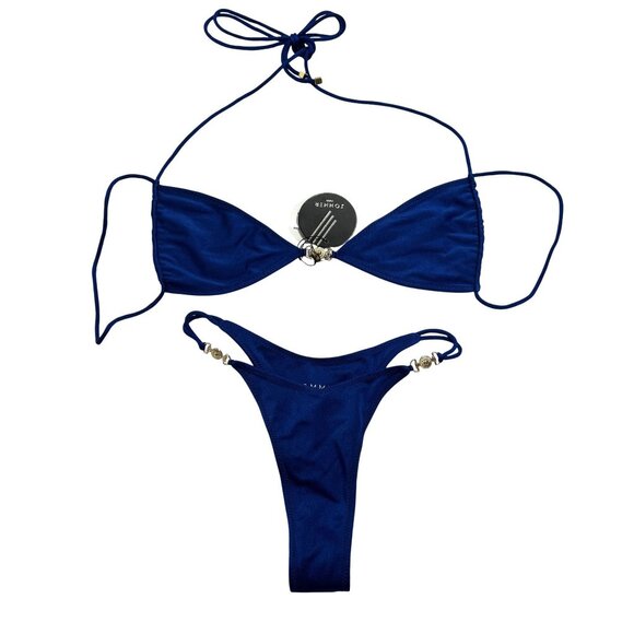 Sommer Swim Other - SOMMER Swim Ella Bikini Top & Lia Bikini Bottoms in Blue